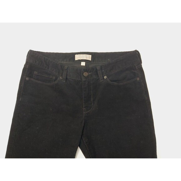 Banana Republic Jeans Black Skinny Dark Wash Stretch Corduroy Jeans size 28/6 - Picture 8 of 14